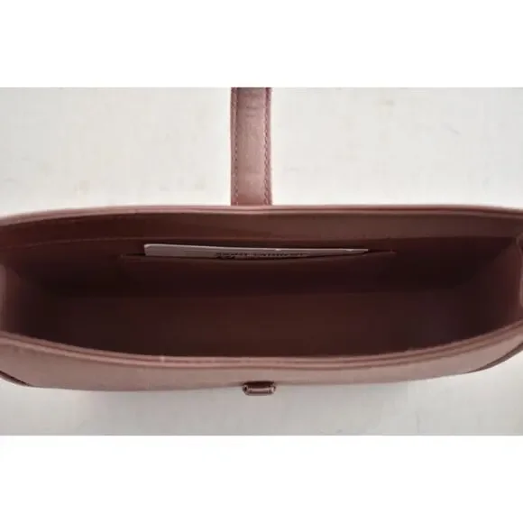 Saint Laurent Mini Le 5 A 7 Hobo Dragee Pink Satin Gold YSL Logo Top Handle Bag - Picture 15 of 16